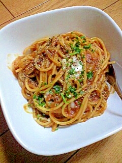 カレーをリメイク トマトカレースパゲティ レシピ 作り方 By にゃんこすけ321 楽天レシピ