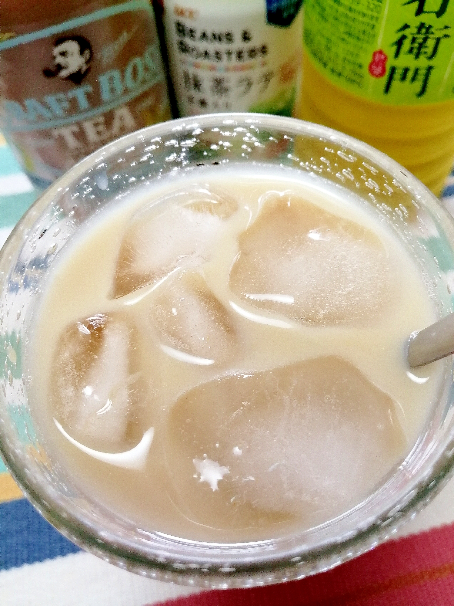 アイス☆抹茶グリーンミルクティー♪