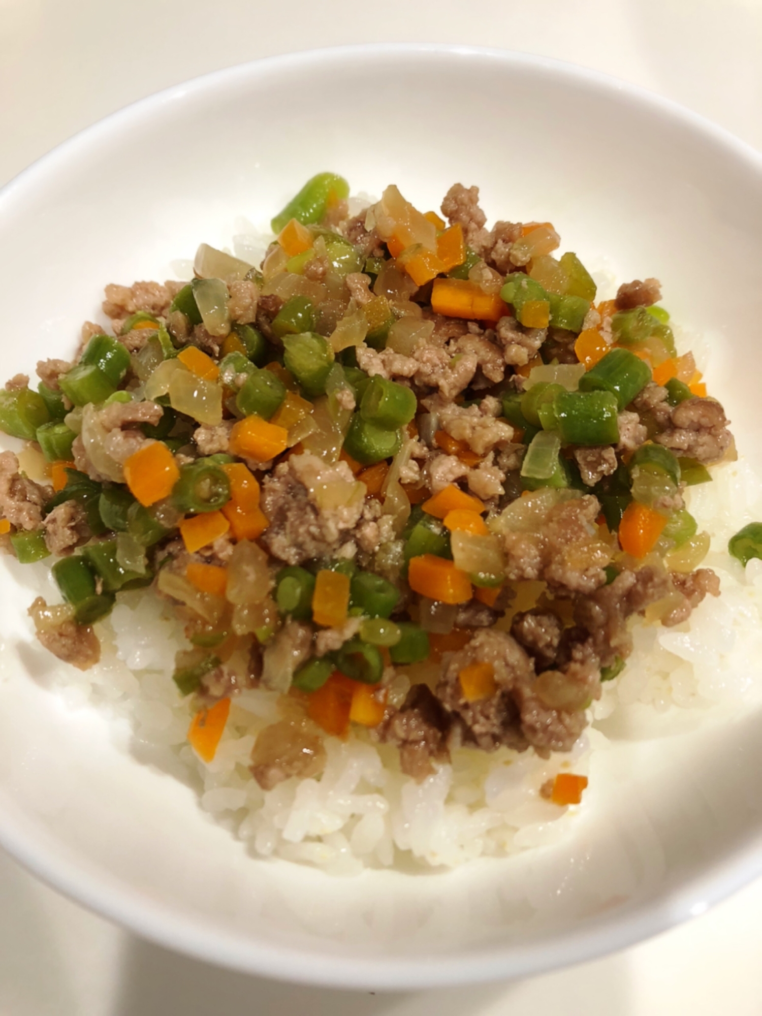 野菜そぼろ丼