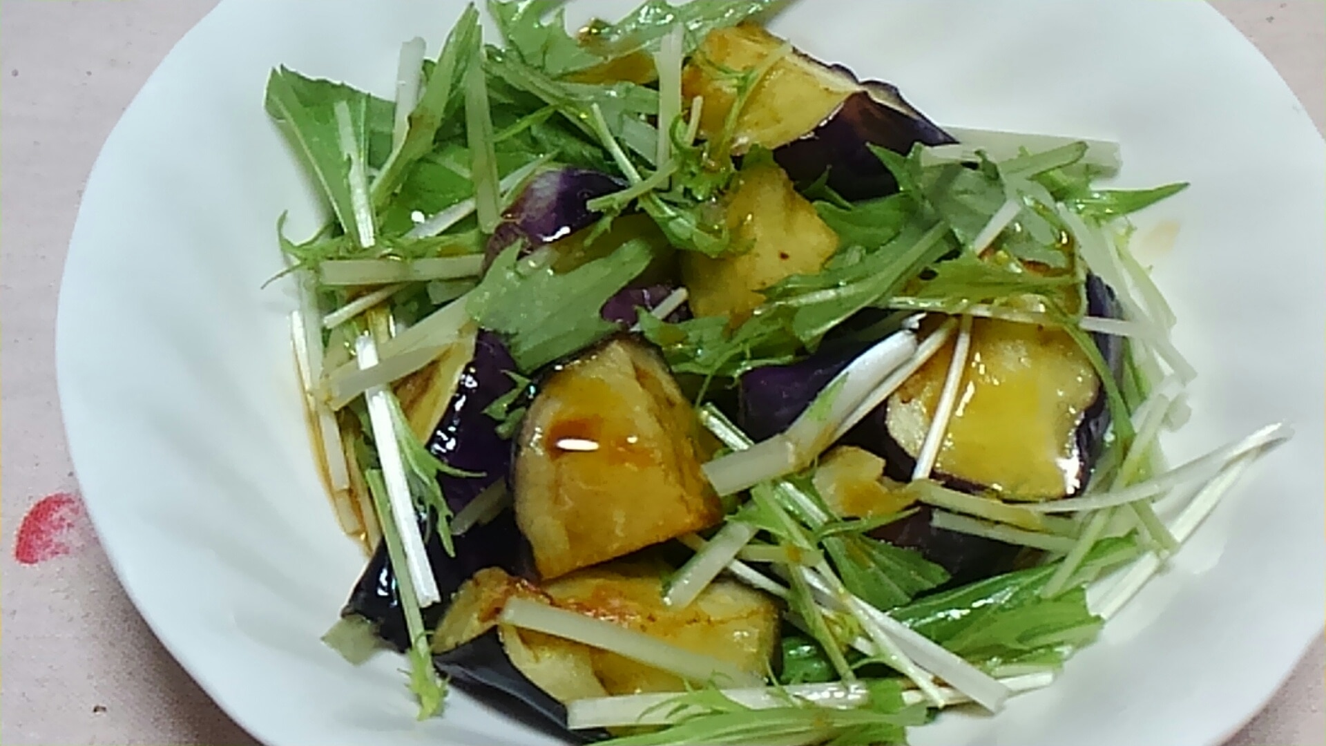 揚げ茄子と水菜のサラダ☆ レシピ・作り方 by ミニー7015 - 楽天レシピ