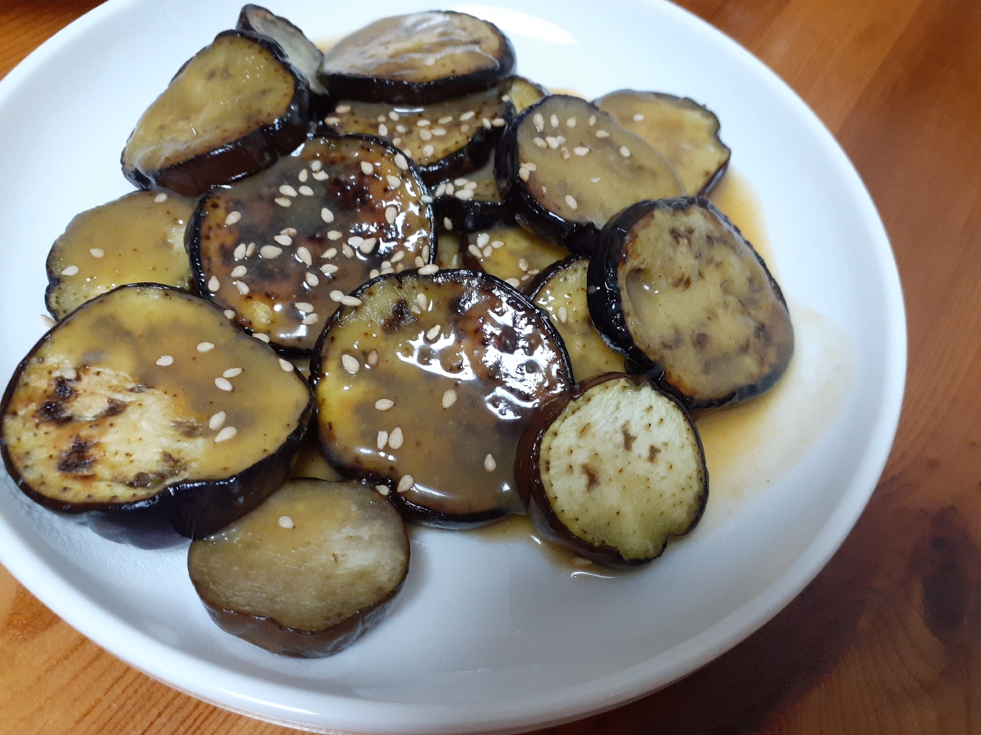 すぐ出来る！とろーりなすの甘味噌がけ！