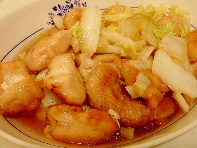 鶏むね肉と白菜の中華煮