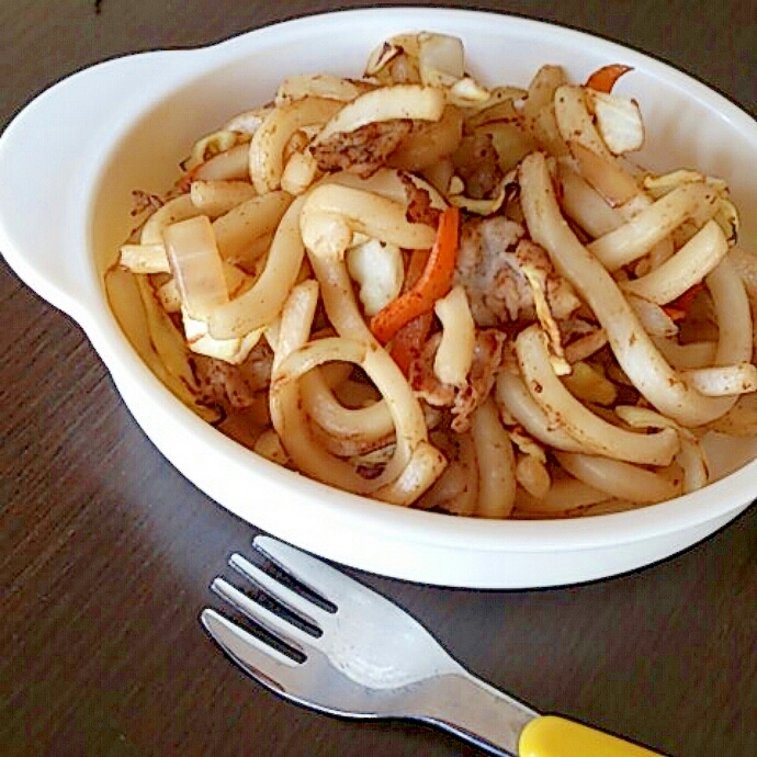 幼児食"焼きうどん"