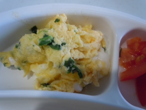 離乳食に 牛乳入りほうれん草の卵焼き レシピ 作り方 By Ponrinn 楽天レシピ