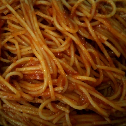 スパゲティに混ぜました。
とっても美味しかったです！