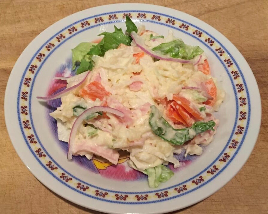 新じゃがいもで作る具沢山ポテトサラダ♪