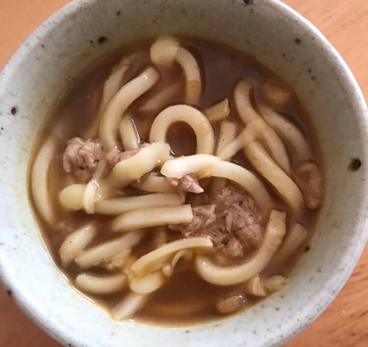 ツナとチーズのカレーうどん