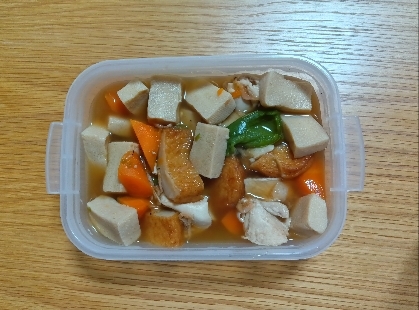 高野豆腐とさつま揚げのさっと煮