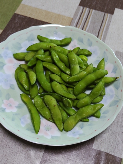 ビールのお供に❦こんぶだし風味の味付き枝豆