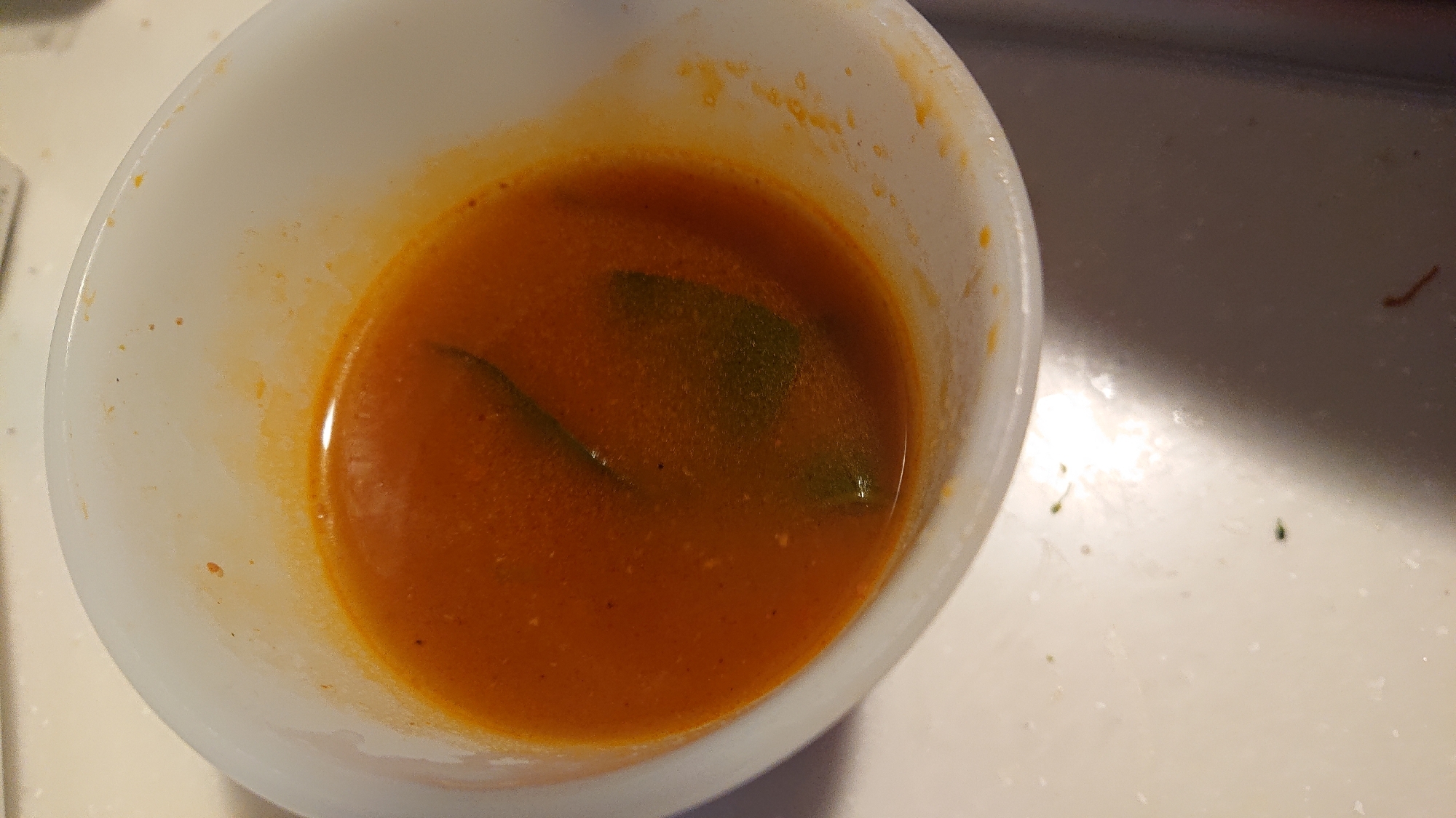 わかめトマト味噌スープ