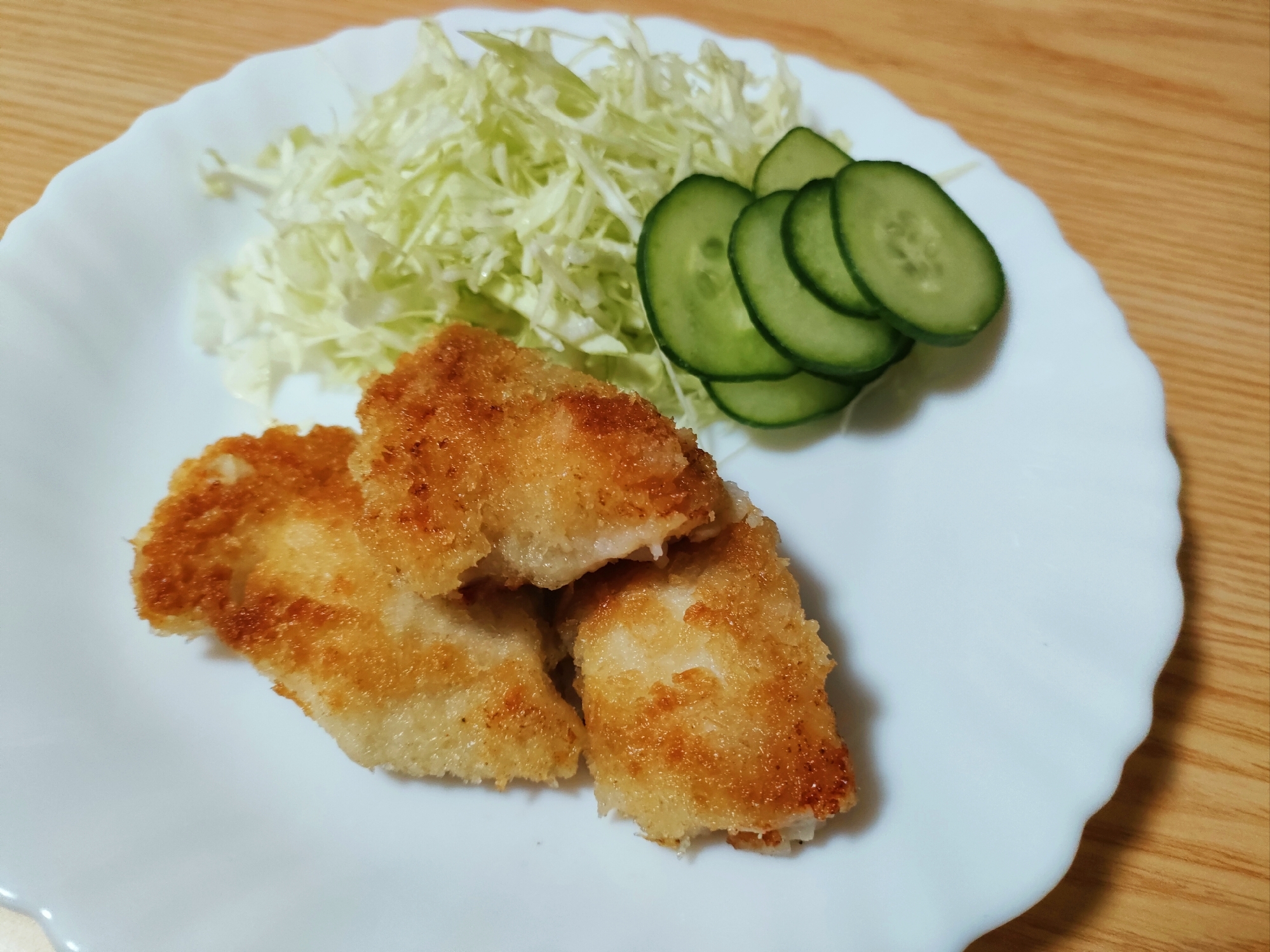 カレー風味☆鶏むね肉の揚げ焼き