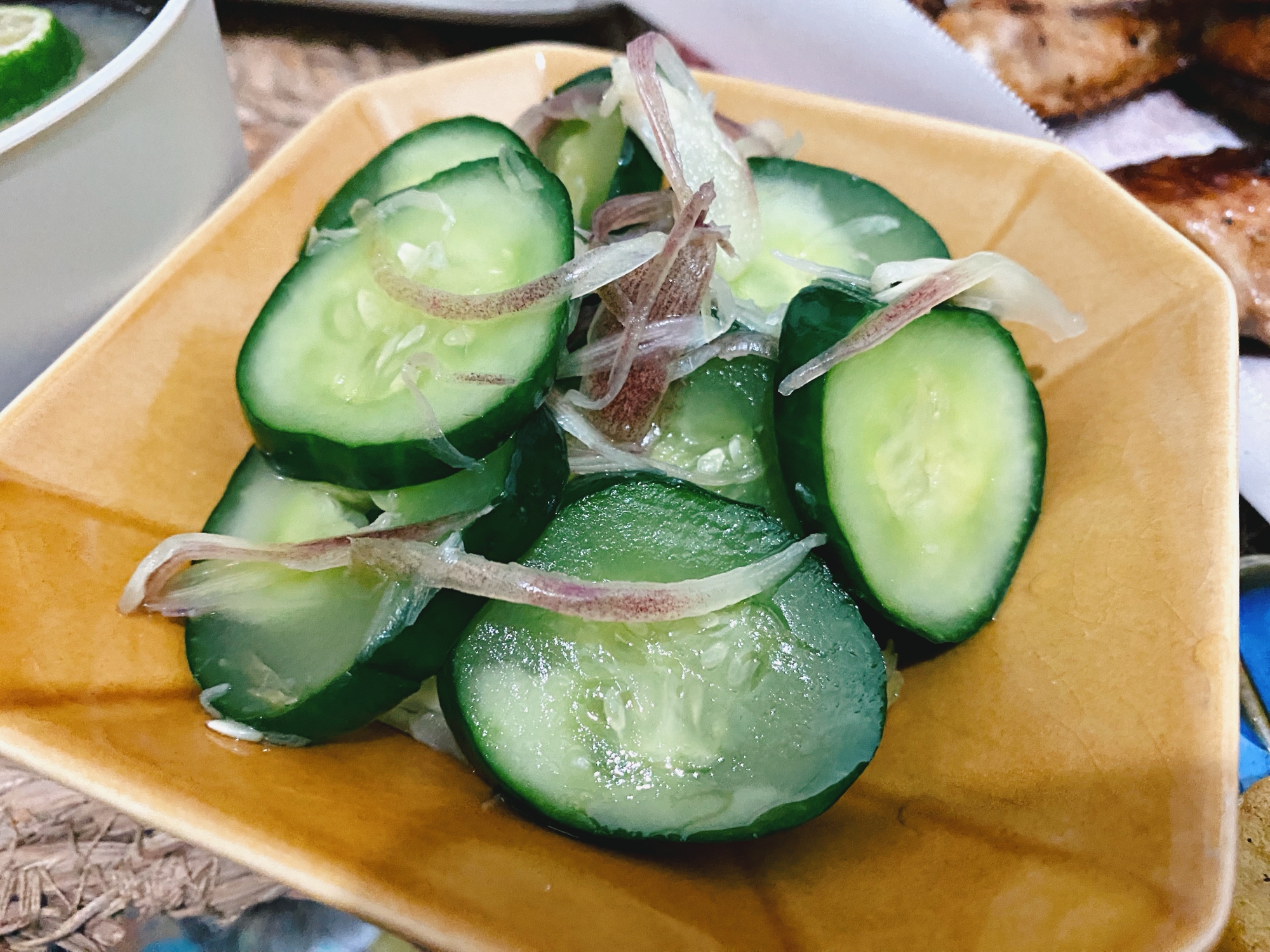 ˖°˳⌖きゅうりと茗荷の浅漬け⌖˳°˖