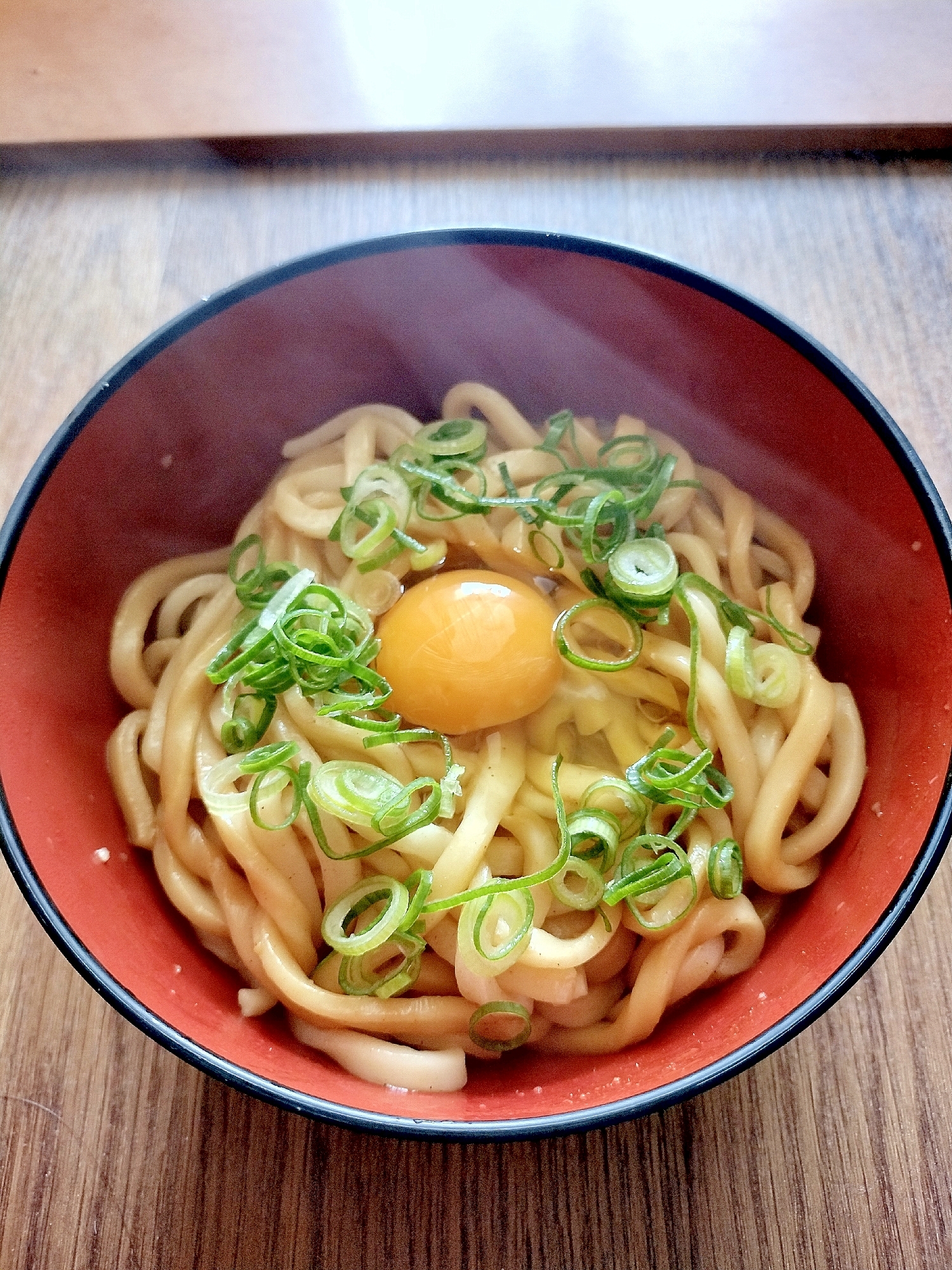 うどんに下味ー！釜玉うどん