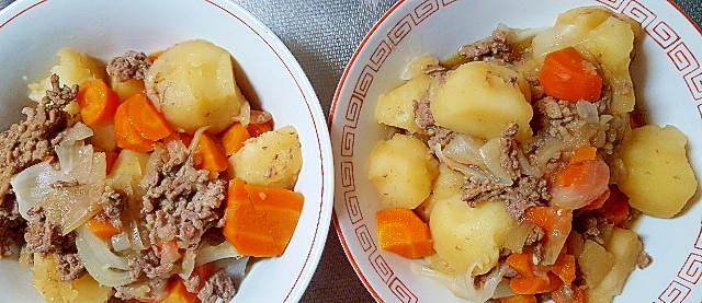 圧力鍋で作る　肉じゃが