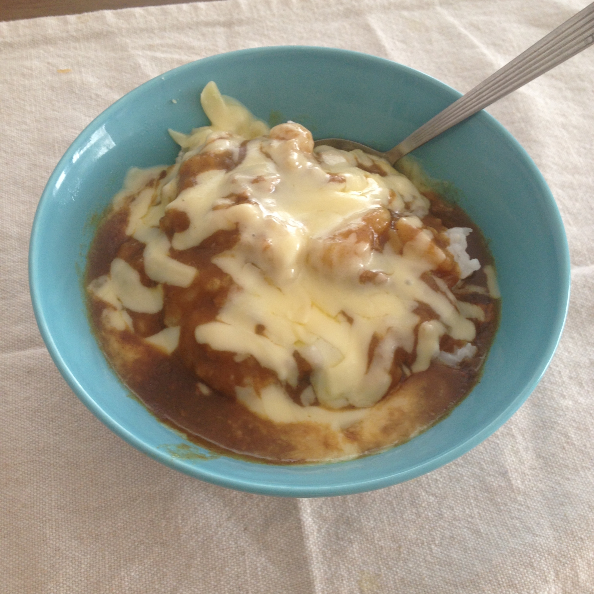 余ったカレー救済♪残りカレーのチーズドリア♪冷凍可