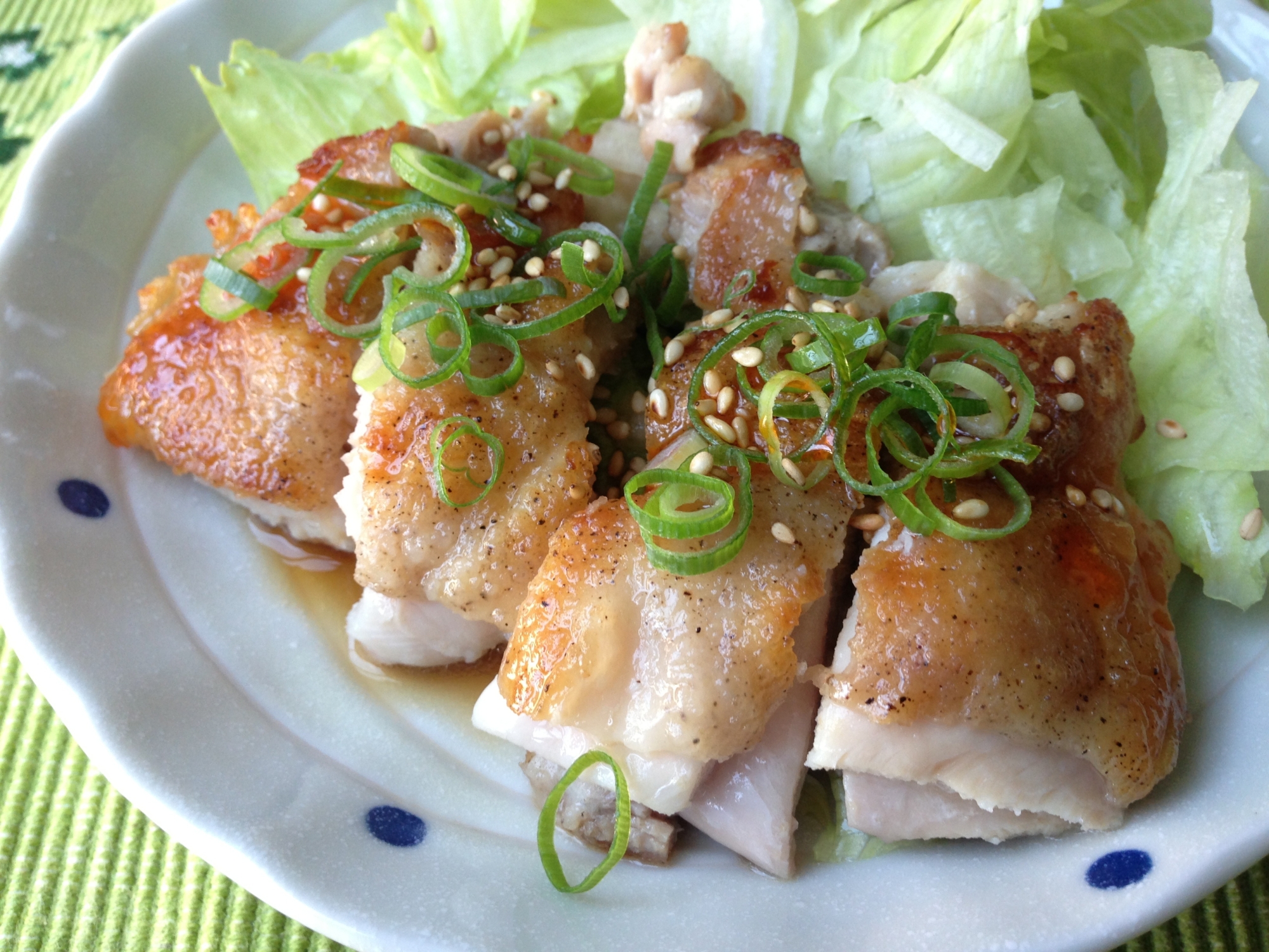 フライパンで焼くだけ♪簡単油淋鶏。