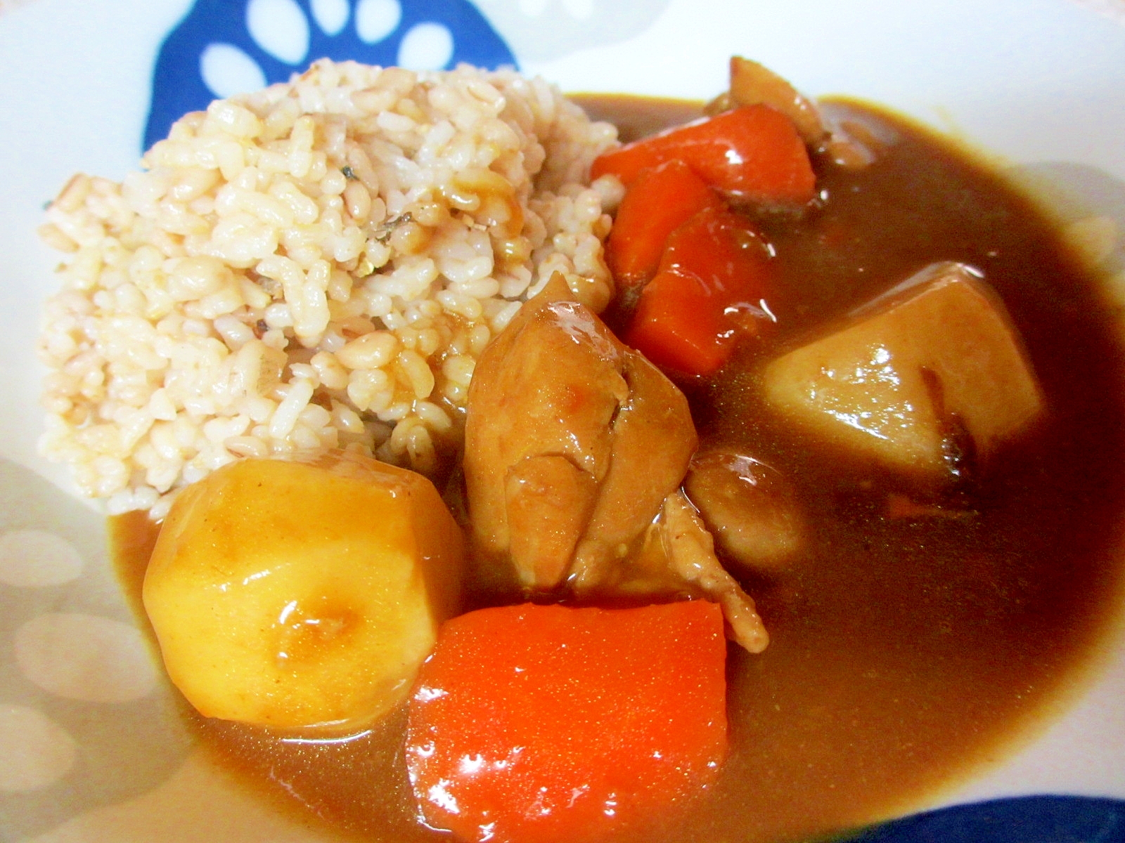 里芋と鶏肉の簡単カレー