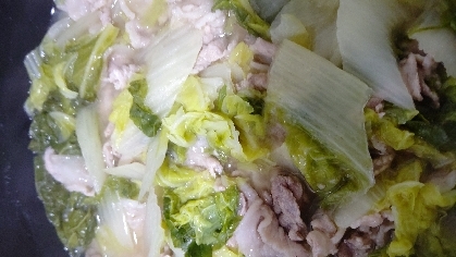 白菜と豚肉の炒め煮