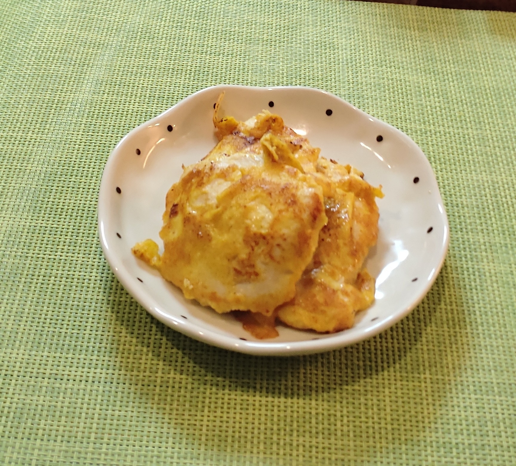 チーズカレー風味のチキンピカタ