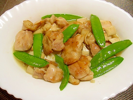 鶏肉ときぬさやとエリンギの炒め物 レシピ 作り方 By luna 楽天レシピ