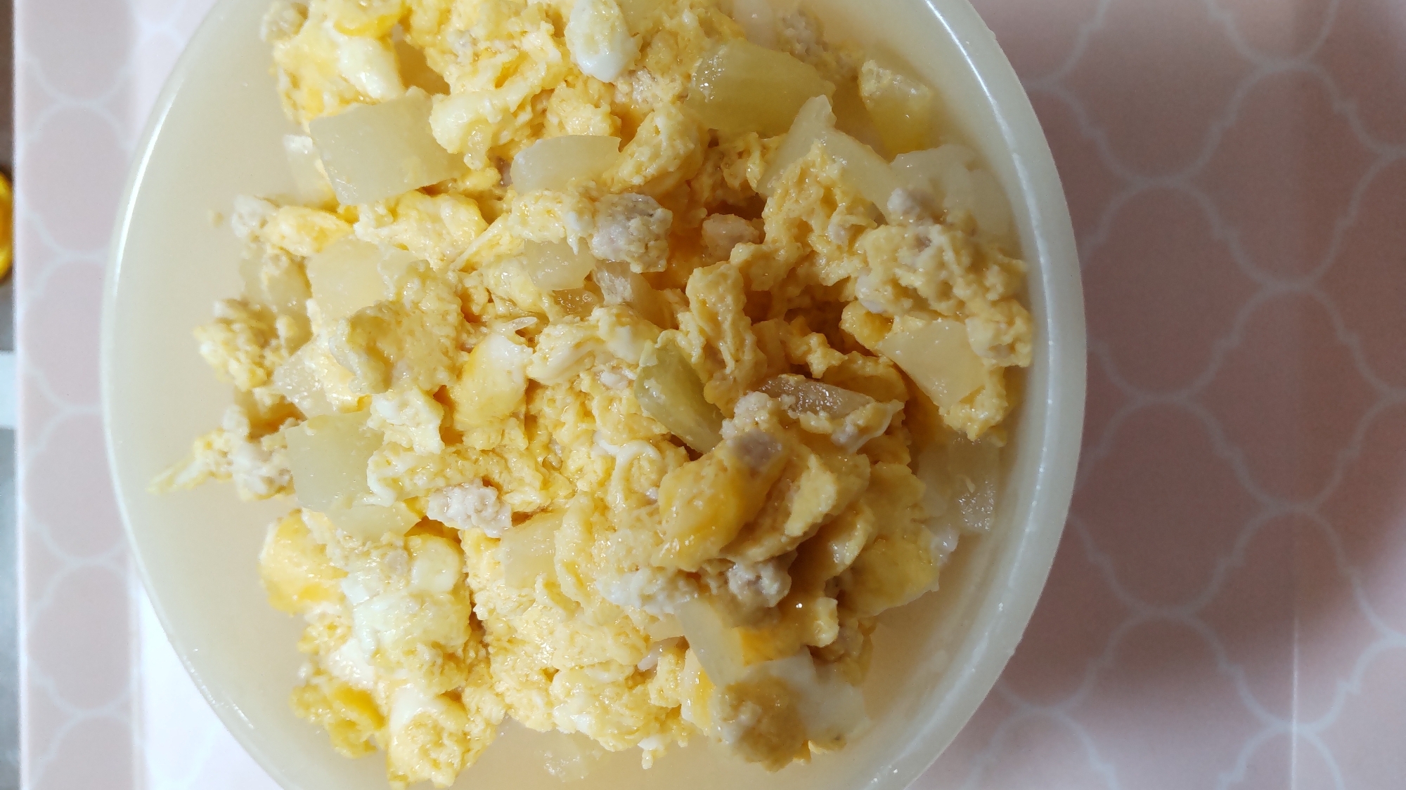 フライパンで簡単！親子丼　[離乳食]