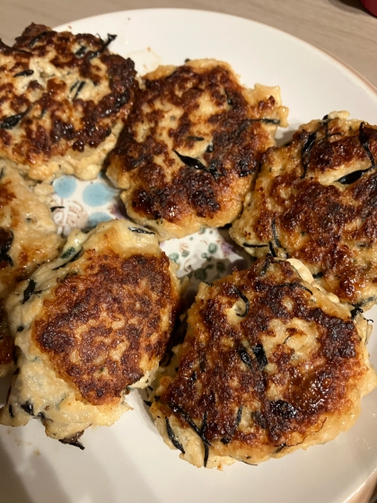 水戻し水切り包丁不要♡ひじきと大葉の豆腐ハンバーグ