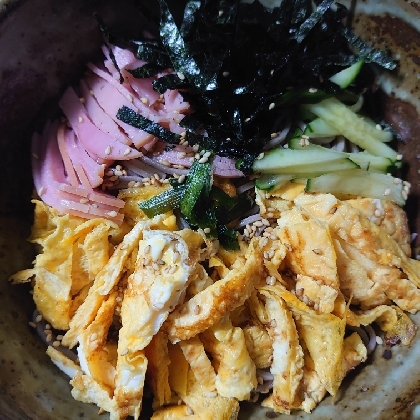 素麺で冷やし中華☆彡