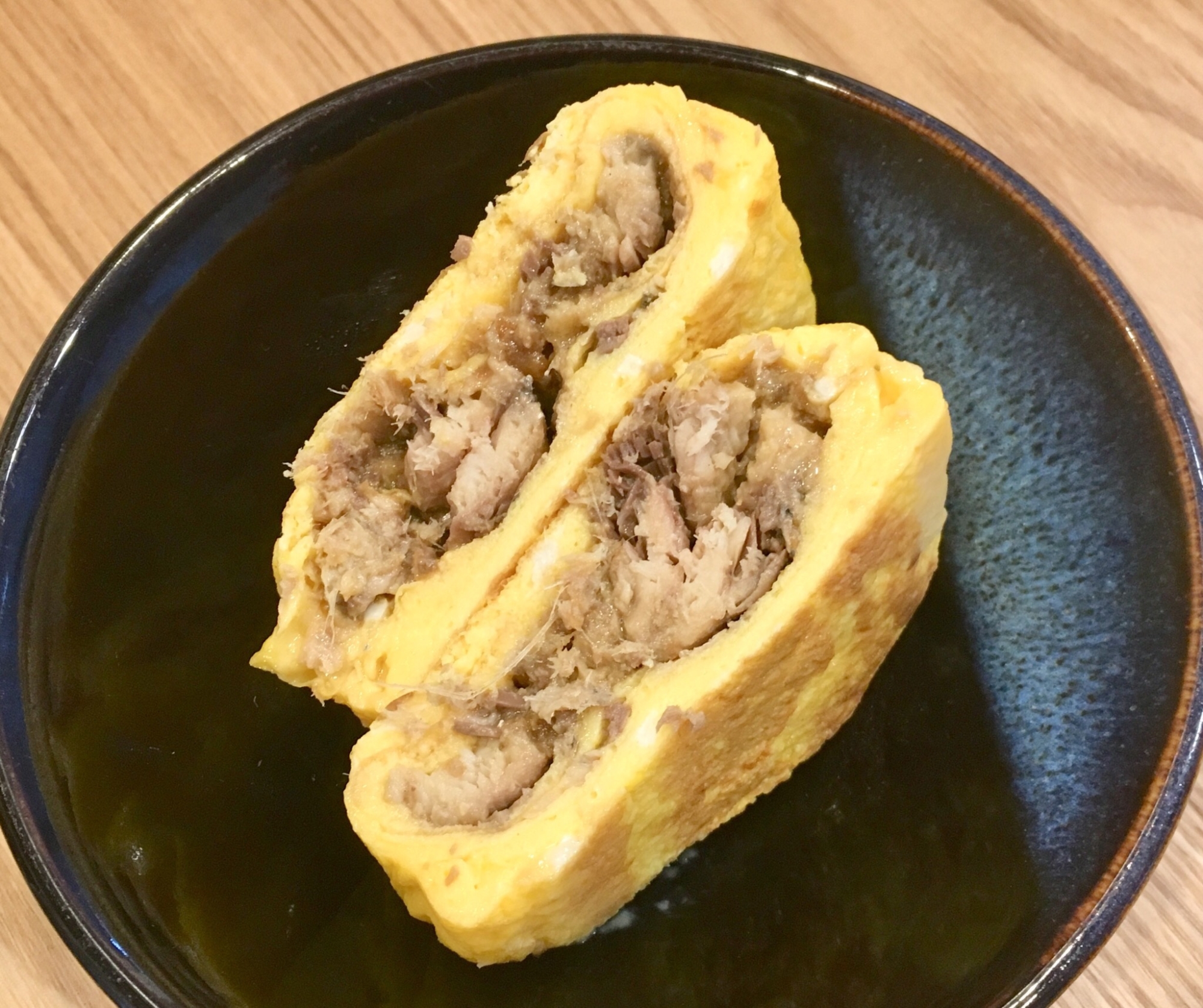 イワシの千切り生姜の梅煮からのぉ〜★玉子焼き♪