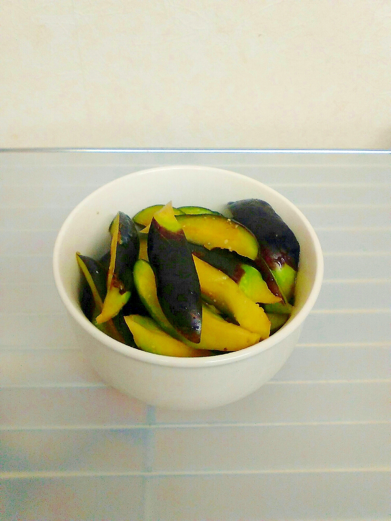 さっぱり茄子のわさび浅漬け