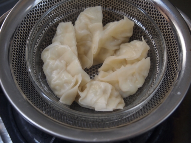 白菜の蒸し餃子