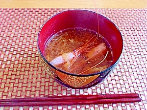 お刺身で余った甘エビの頭の味噌汁 レシピ 作り方 By 麻呂0461 楽天レシピ
