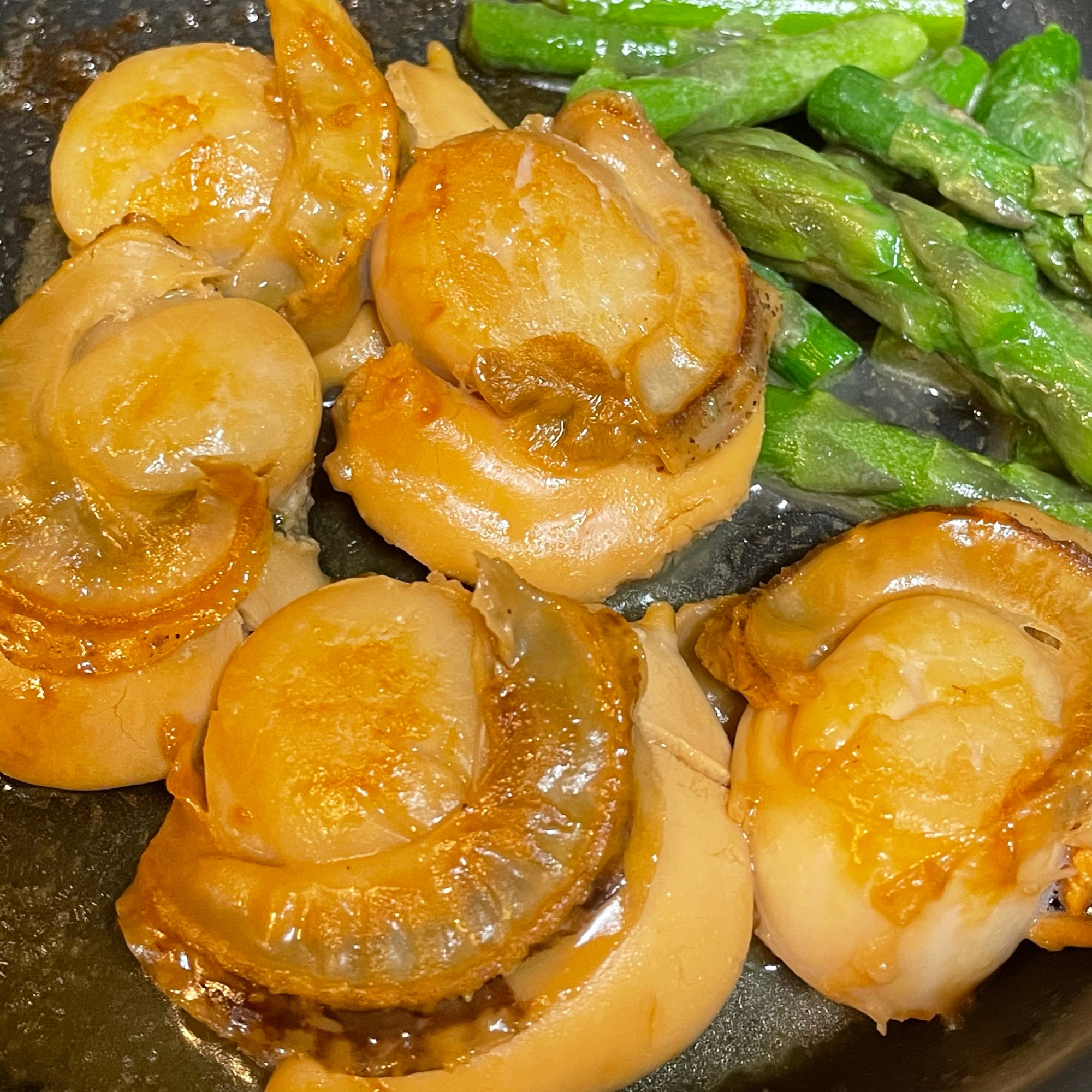 ほたてのバター醤油炒め・酒蒸し甘辛煮