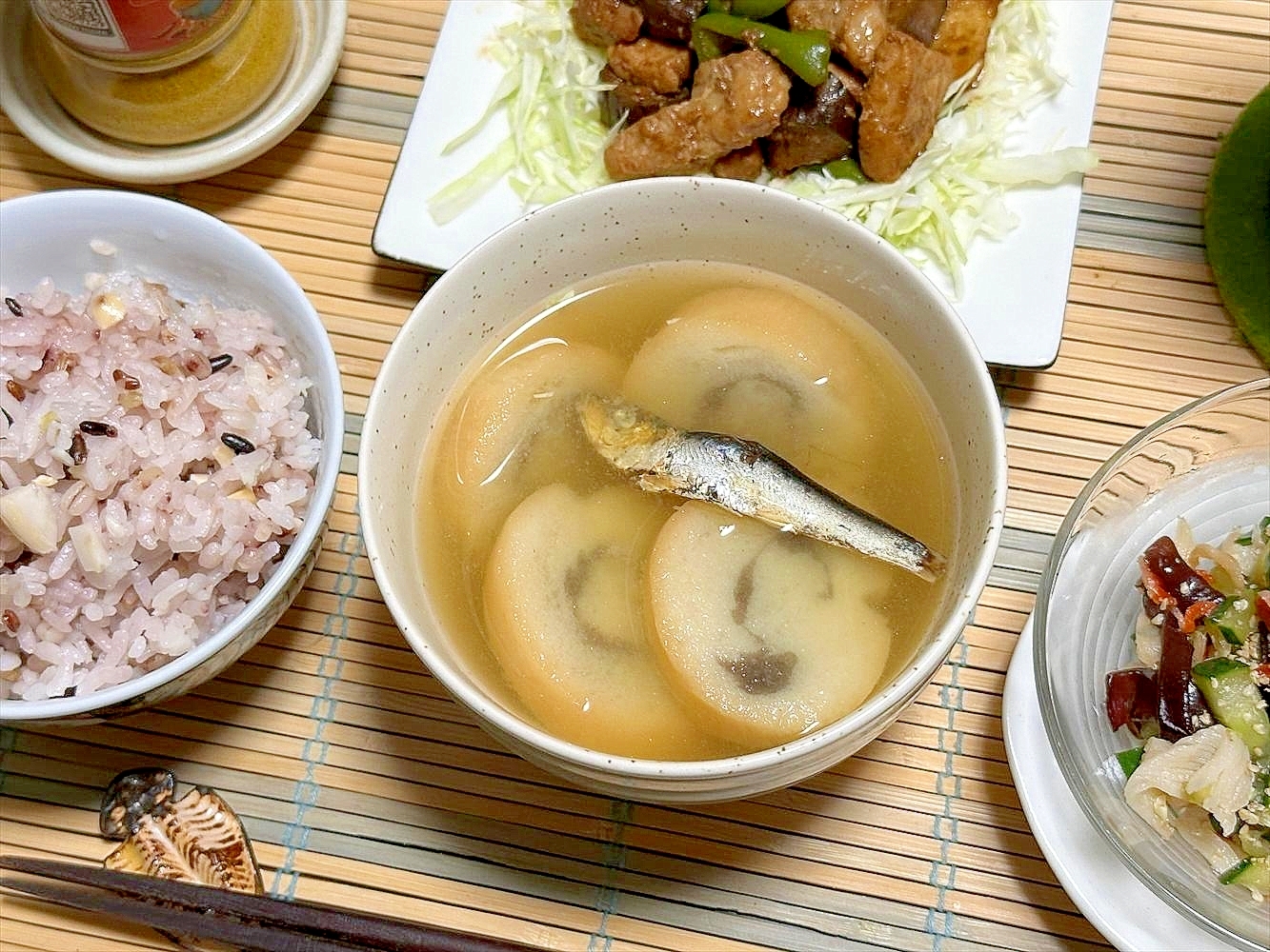 お麩だけ味噌汁でもうお出汁は取りません宣言!