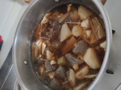 家の鍋だとお醤油の加減が少し必要でしたが美味しくできました。