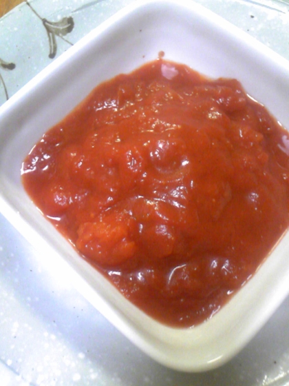 美味しいレシピをありがとう！
クラッカーにのせて頂きました。
トマトの酸味がいいですね～次はパスタにしようかな＾＾
おごちそうさまでした。