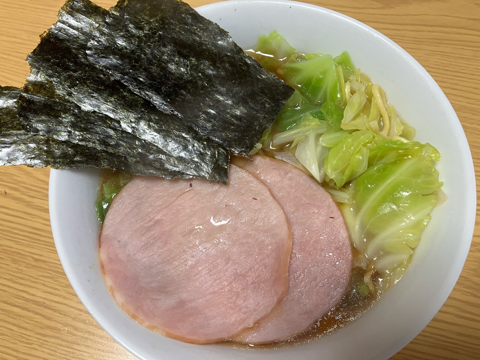 ランチに♪春キャベツとハムと海苔のラーメン☆彡