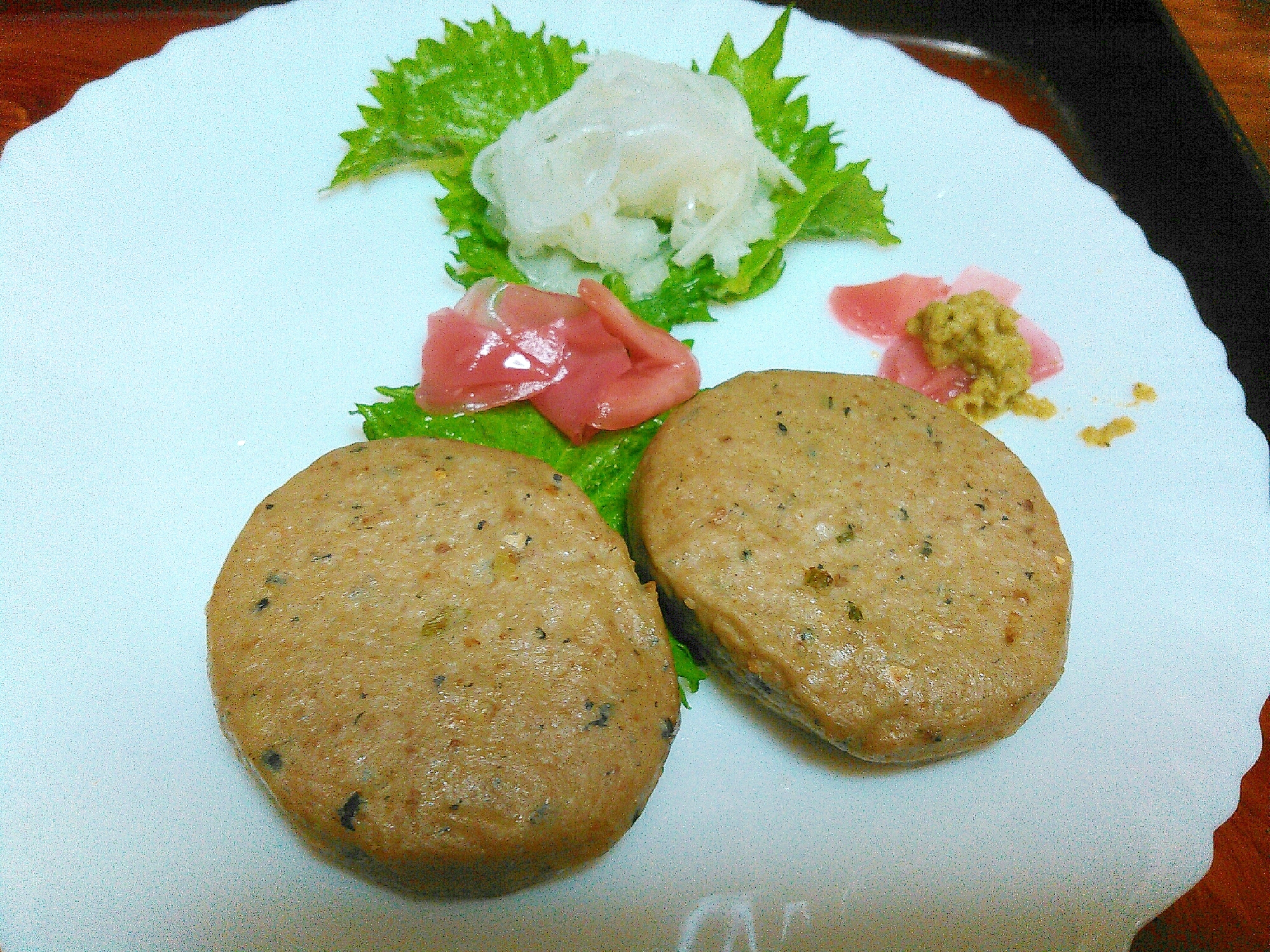 お魚ハンバーグのさっぱりプレート