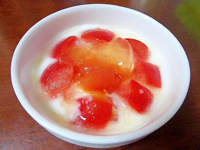 夏の☀に負けない冷凍トマトヨーグルト