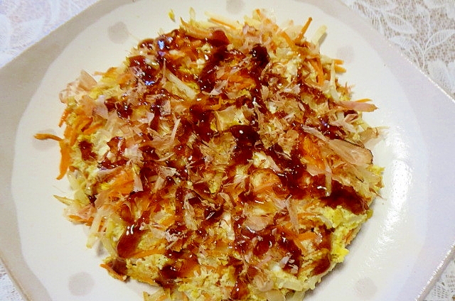 小麦粉なしのお好み焼き