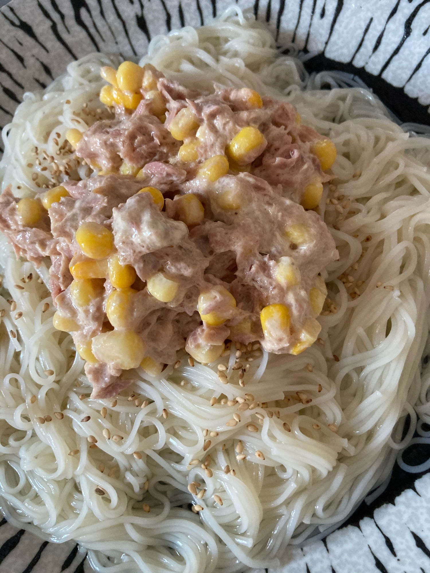 ツナコーン素麺