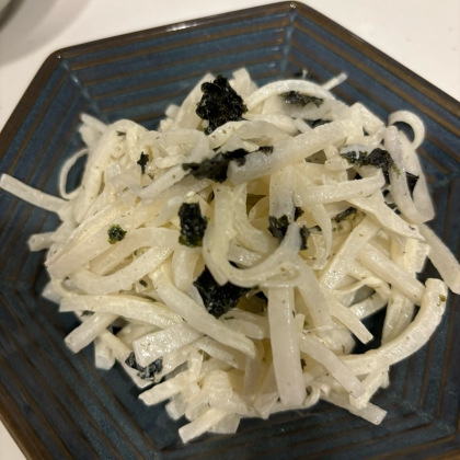 大根と海苔の佃煮のマヨサラダ