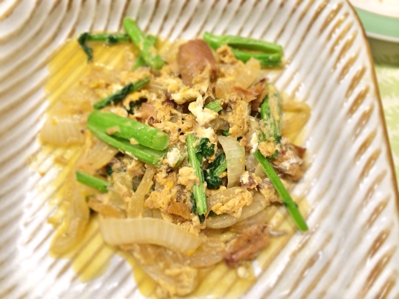 缶詰アレンジ さんまの蒲焼の卵とじ レシピ 作り方 By Imomusume84 楽天レシピ