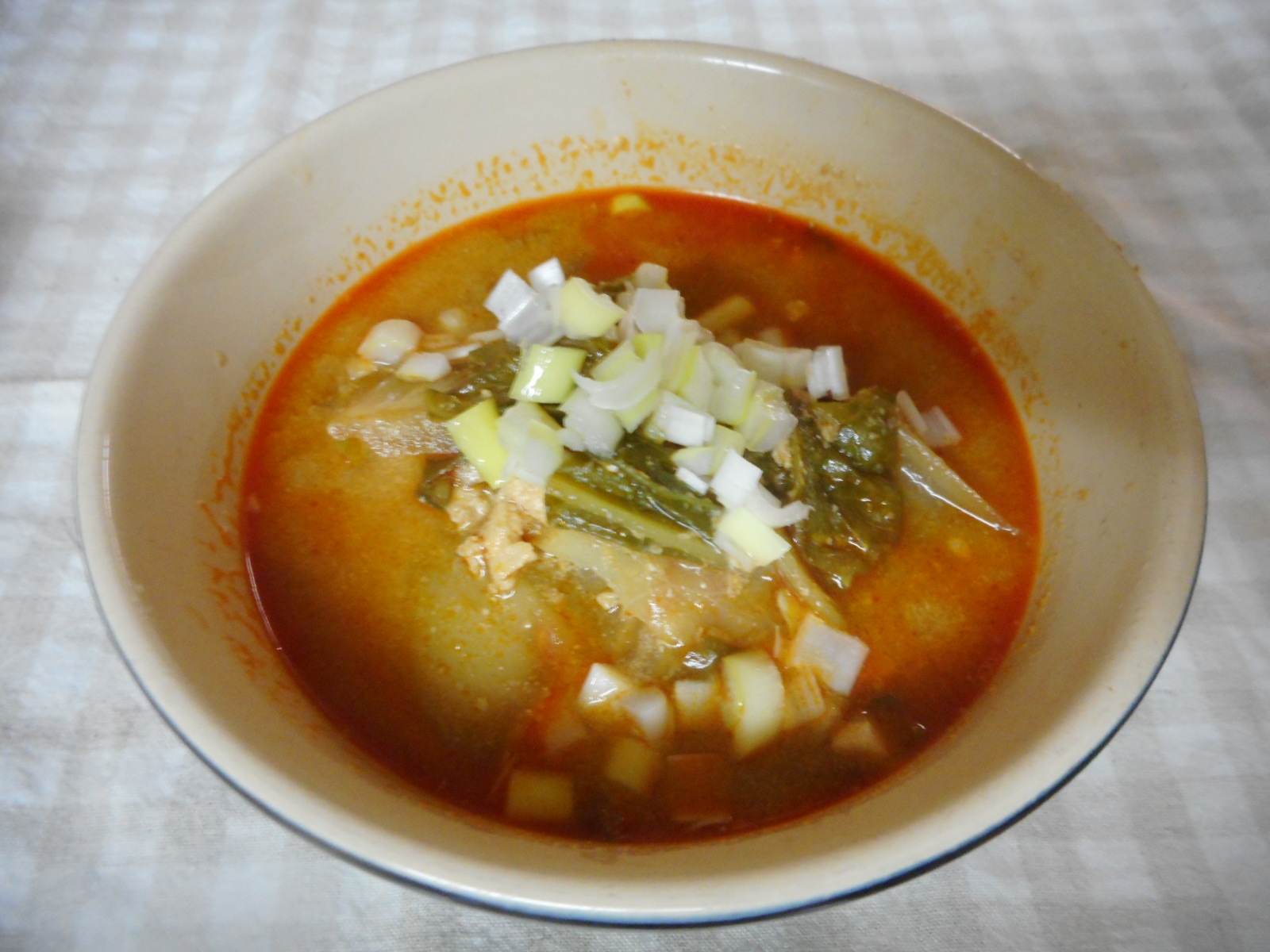 ひき肉と白菜のタンタンスープ