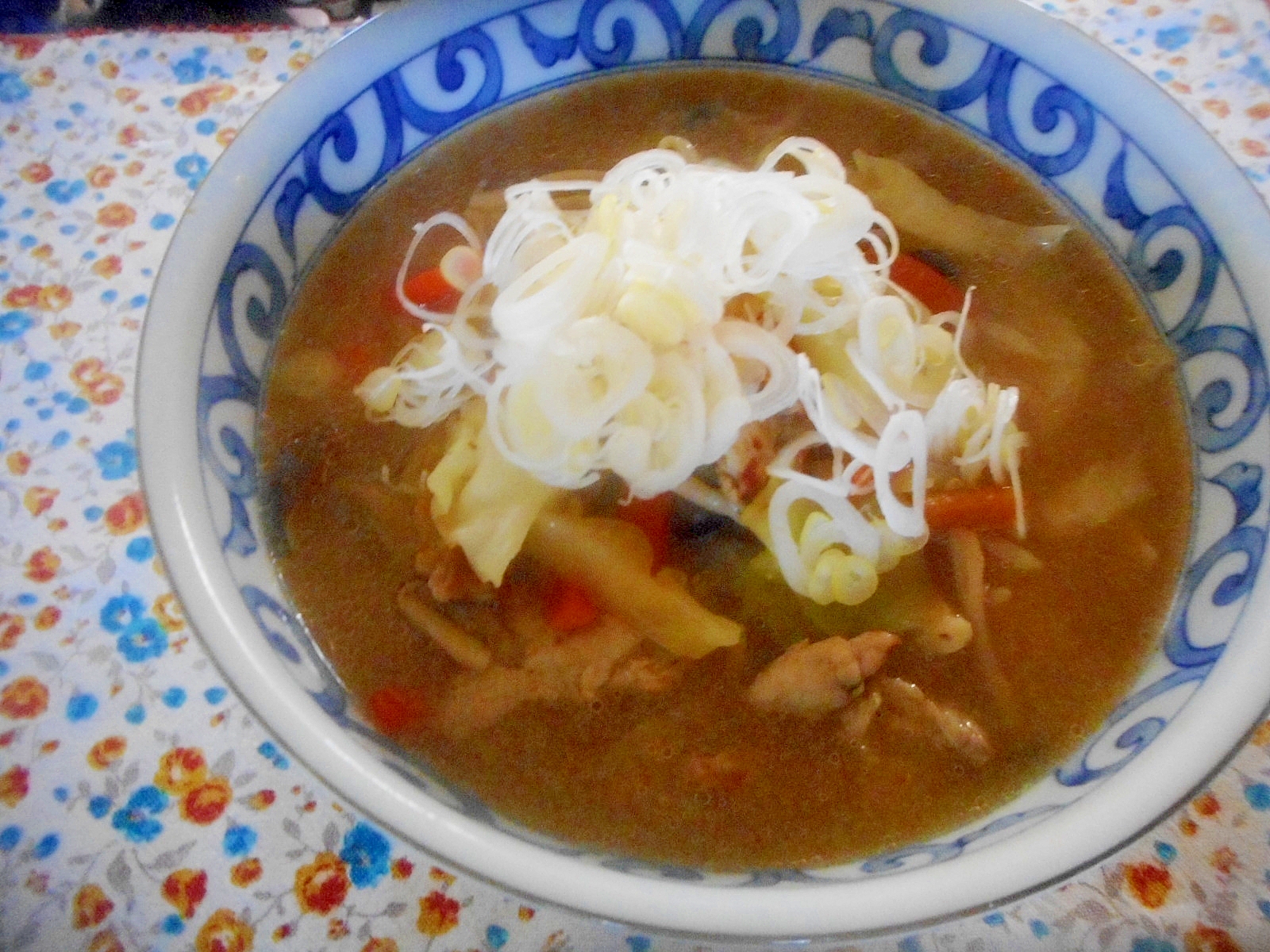 豚肉とキャベツのとろみラーメン