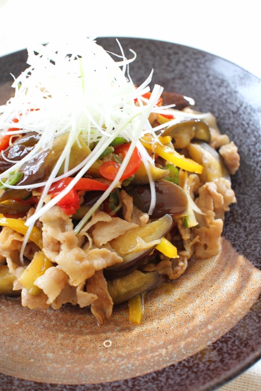 カンタン酢で！茄子と豚肉の甘酢炒め