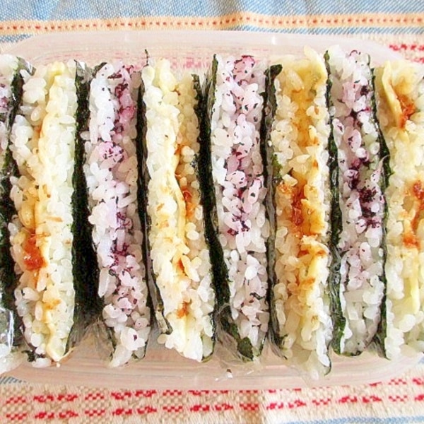 行楽のお供に 食べやすいぺたんこおにぎりサンド レシピ 作り方 By ちえ Sキッチン 楽天レシピ 行楽のお供に 食べやすいぺたんこおにぎりサンド レシピ 作り方 By ちえ Sキッチン 楽天レシピ