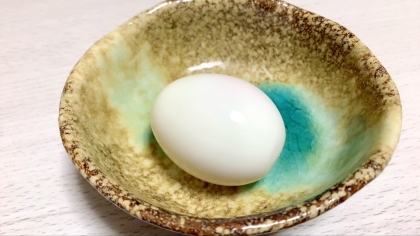水は鍋底１ｃｍ未満　５分だけ加熱　時短ゆで卵