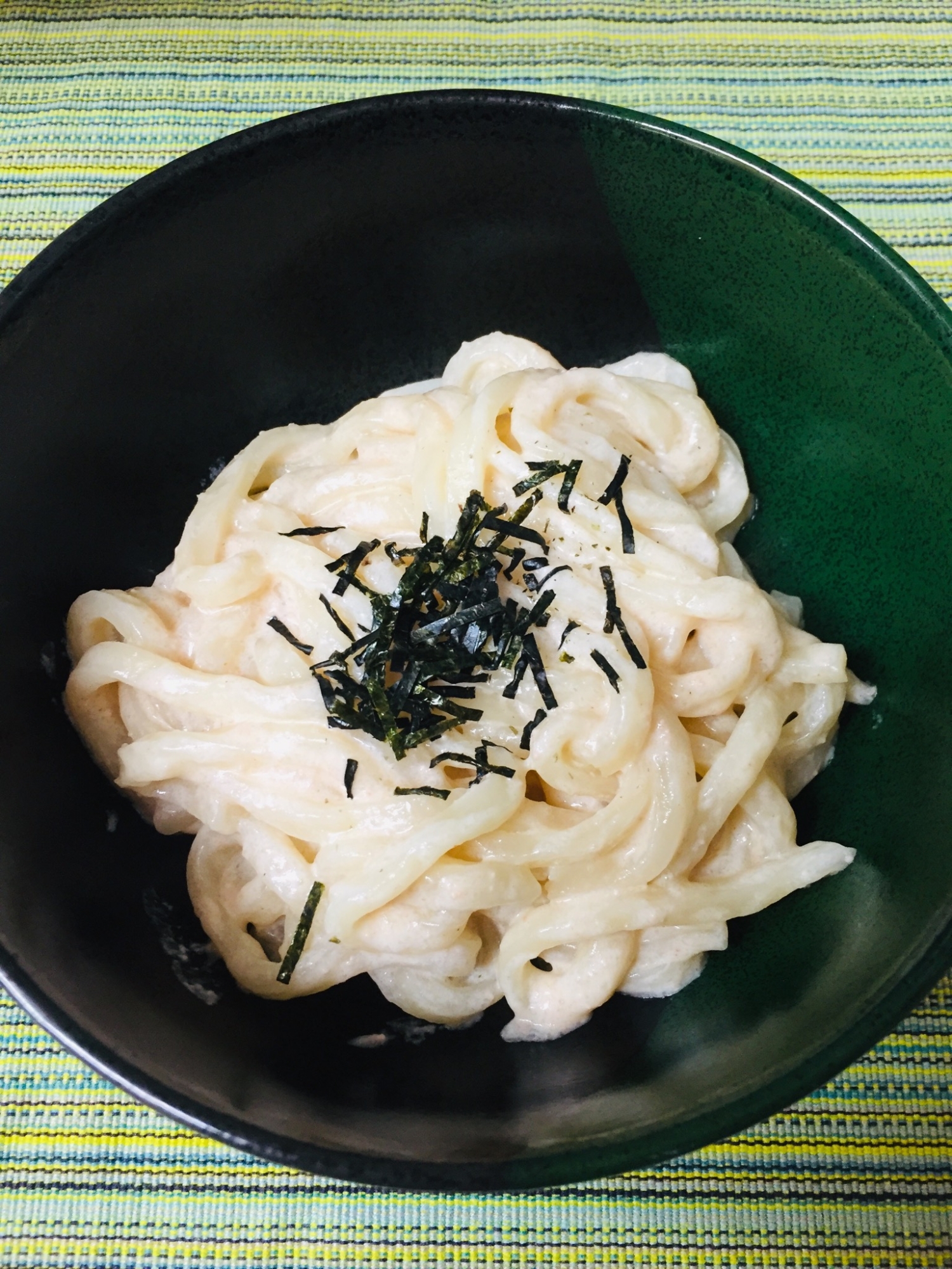 明太子のクリームうどん
