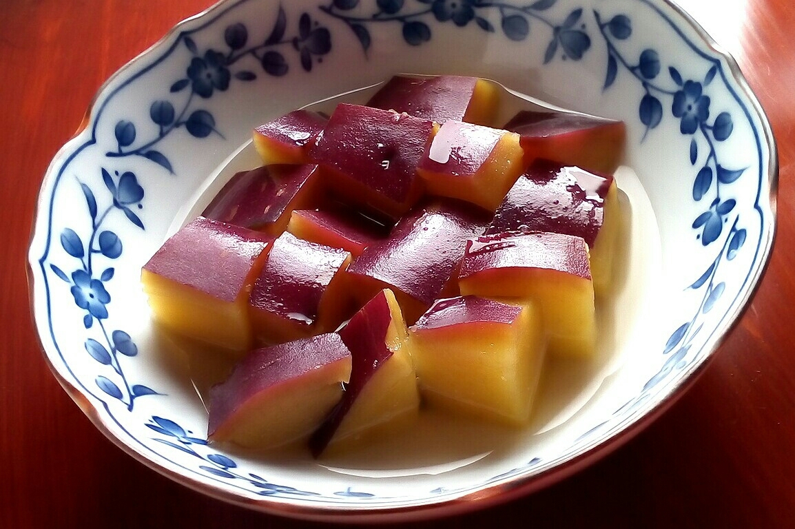 ほんのり甘い、さつまいもの甘煮