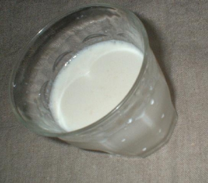 ミルクとヴァニラってなんてやさしい感じでしょうね♪
今日は豆乳練乳をつくったのでそれで作ってみました。
ごちそうさまでした！！